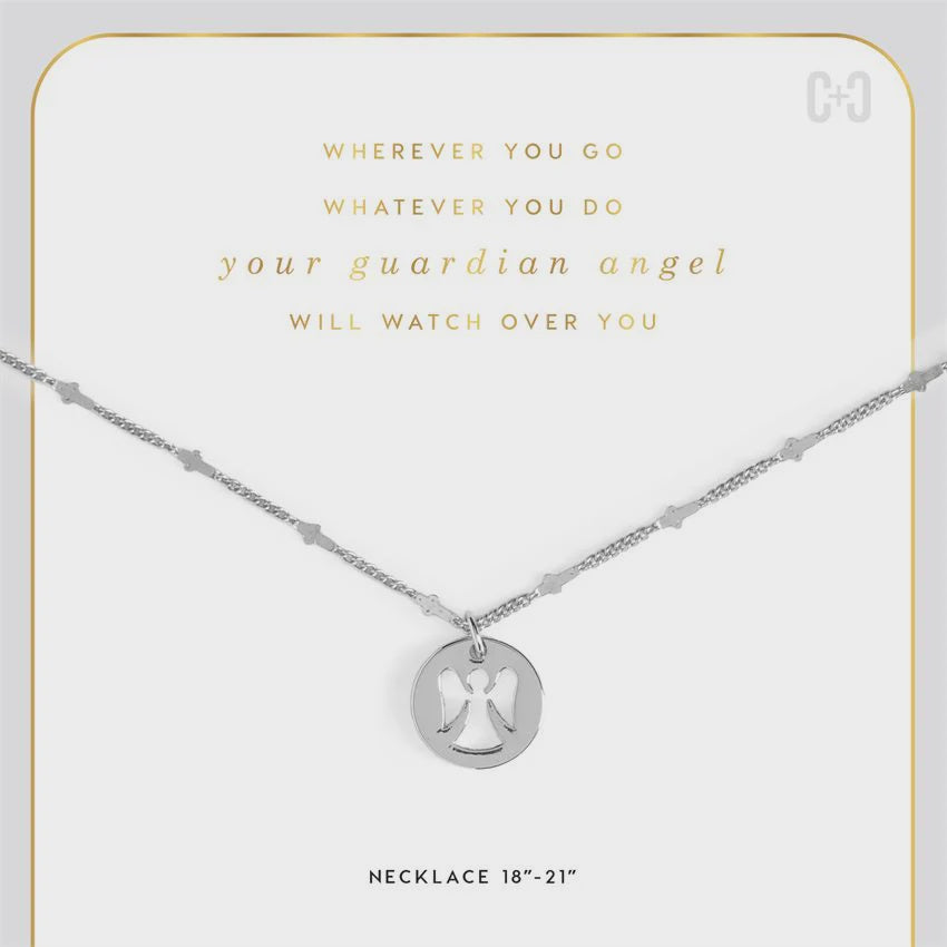 Guardian Angel Necklace | Silver