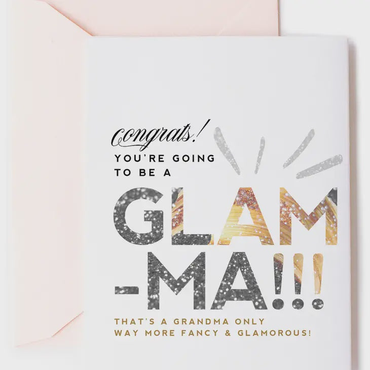 Grandma Glamma | New Baby Card