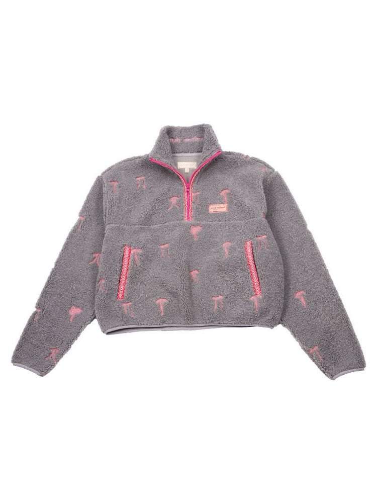 Simply Southern | Taylor Pullover | Grey/Pink Ribbon
