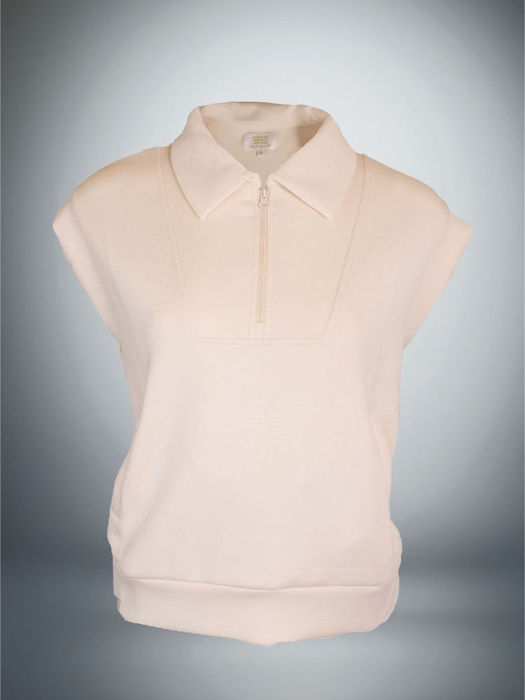 Simply Southern | Adult Tess Zip Top | Off White