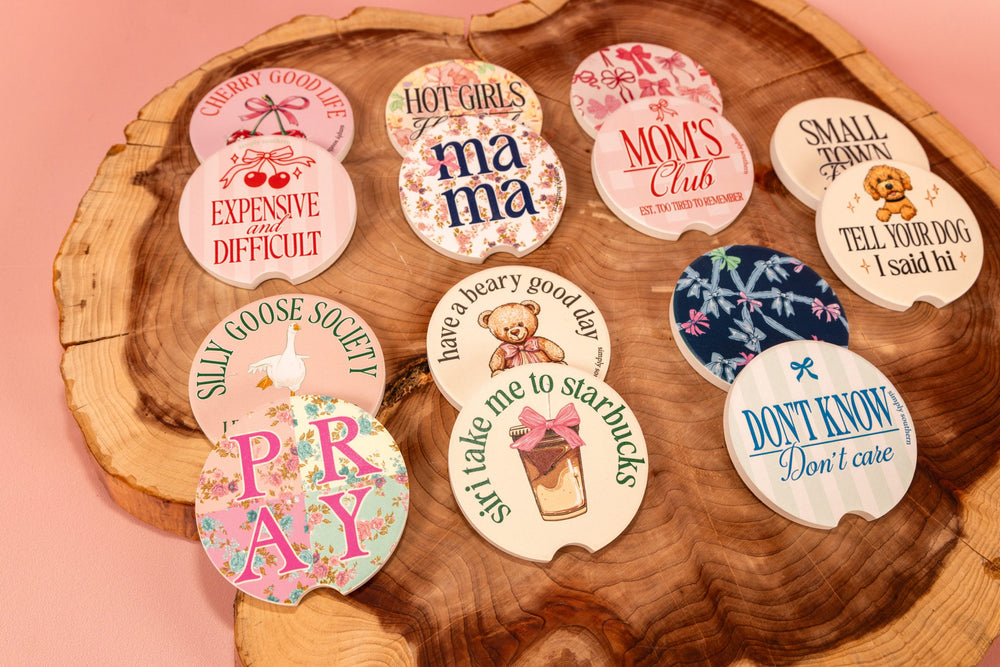 Simply Southern | 2025 Car Coasters | 14 Styles