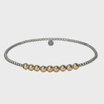 Robyn | Gold/Silver | Anti-Tarnish Stretchy 14K Gold Filled Bracelet