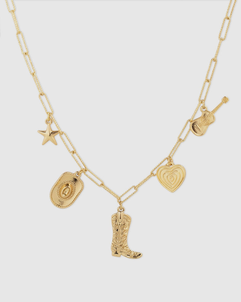 Rustic Western Icon Charm Necklace