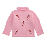 Mudpie Candy Cane Rollneck Sweater