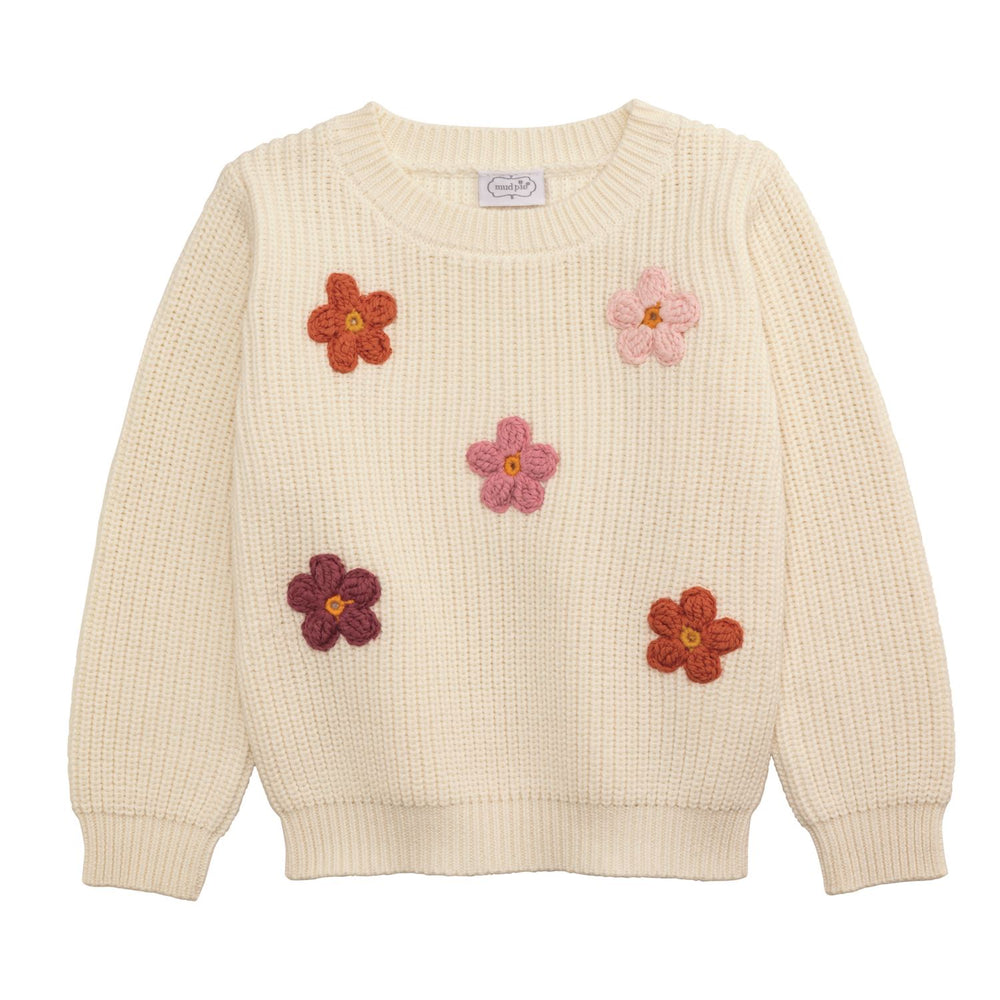 Mudpie Daisy Crew Neck Sweater