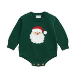 Mudpie Green Santa Sweater Bubble