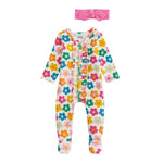 Mudpie Flower Print Baby Sleeper