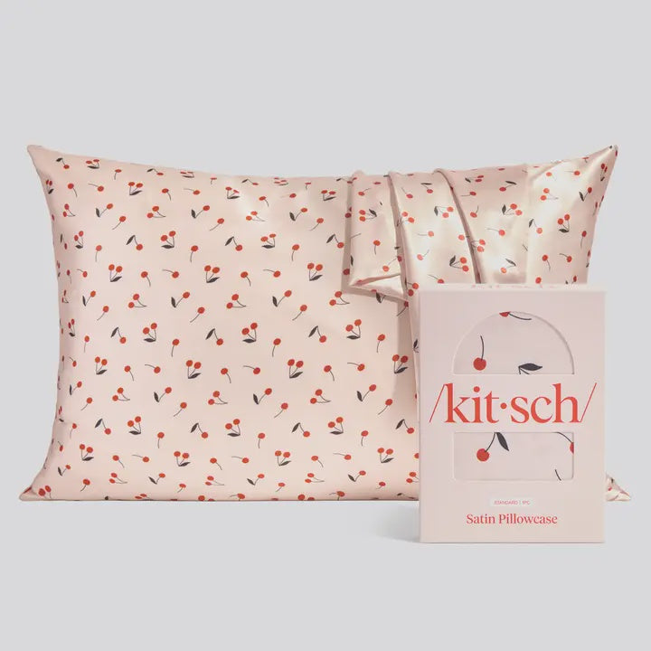 Kitsch Satin Standard Pillow Case | Cherry
