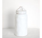 Unique White Jar + Lid | Large