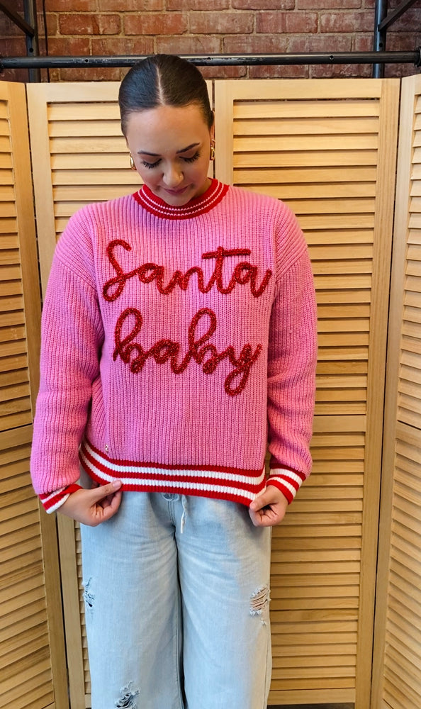 Santa baby shops sweater