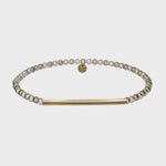 Jamie | Silver/Gold | Anti-Tarnish Stretchy 14K Gold Filled Bracelet