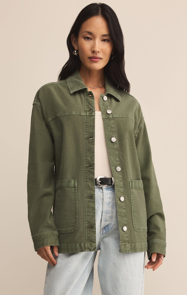 Z Supply On The Road Twill Jacket | Hunter Green