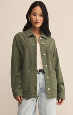 Z Supply On The Road Twill Jacket | Hunter Green
