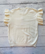 Ruffle Sleeve USA Sweater