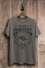 In My Cowgirl Era Tee | Stone Gray Mineral Wash