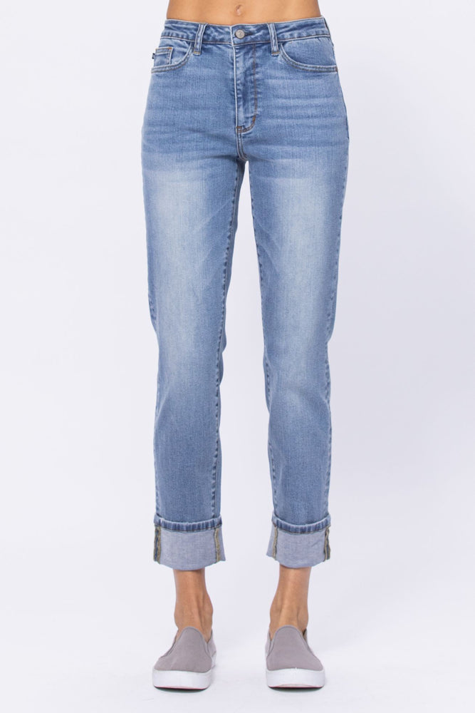 Judy Blue Hi Waist Vintage Wash Boyfriend