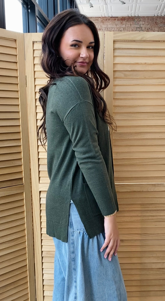 Easy Going Cardigan | Olive