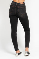 Judy Blue HW Tummy Control Black Wash Skinny