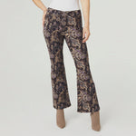 Draco Printed Flare Pant | Black Printed