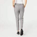 Wylda Stretch Plaid Pant | Black/Cream