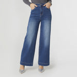 EverStretch High Rise Wide Leg | Dark Denim