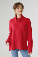 Heavenly - Luxe Turtleneck Sweater | Red