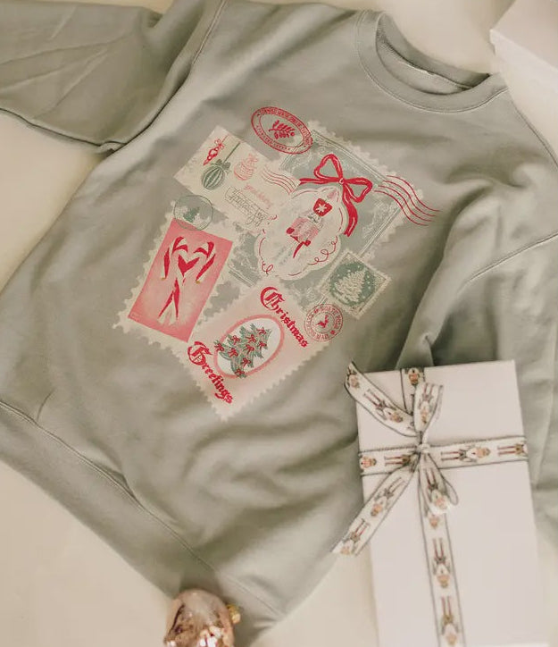 Christmas Post Card | Graphic Sweatshirt