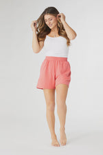 Weekend Brushed Pocket Shorts | Coral