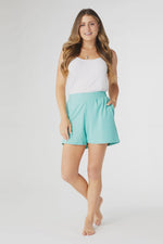 Weekend Brushed Pocket Shorts | Turquoise