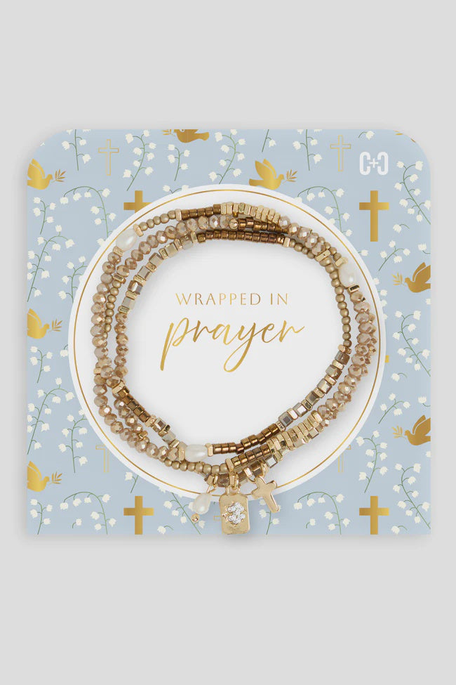 Wrapped in Prayer Bracelet | Natural