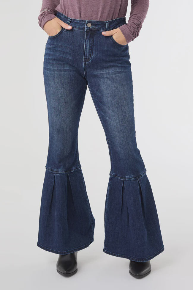 Bambu Soft Bell Flare | Indigo Dark Denim