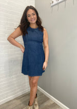 Sleeveless Denim Mini Dress