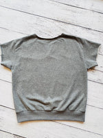 USA Embroidered Terry Top | Charcoal