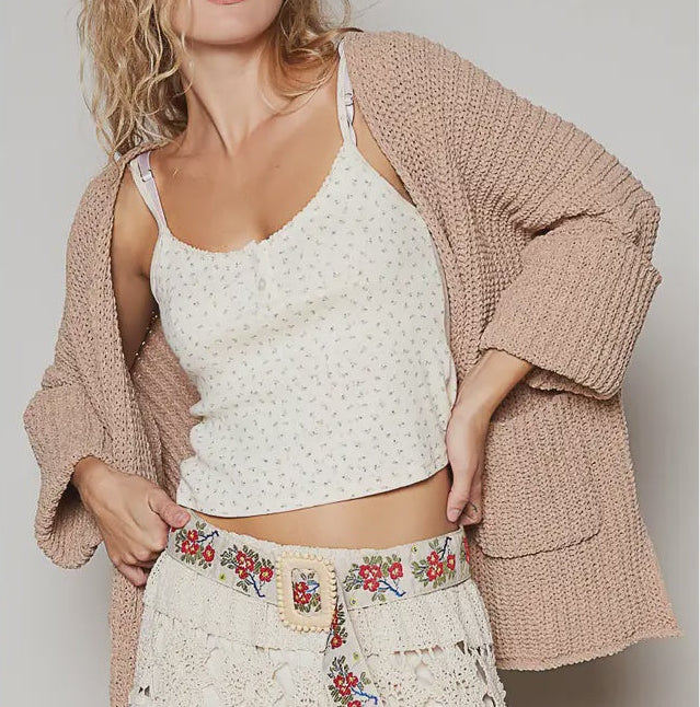 Dreamy Knit Cardigan | Powdered Cocoa