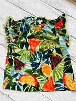 Tropigal Print Blouse | Green