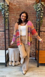 Remember Me Cardigan | Fuchsia Mustard Multi