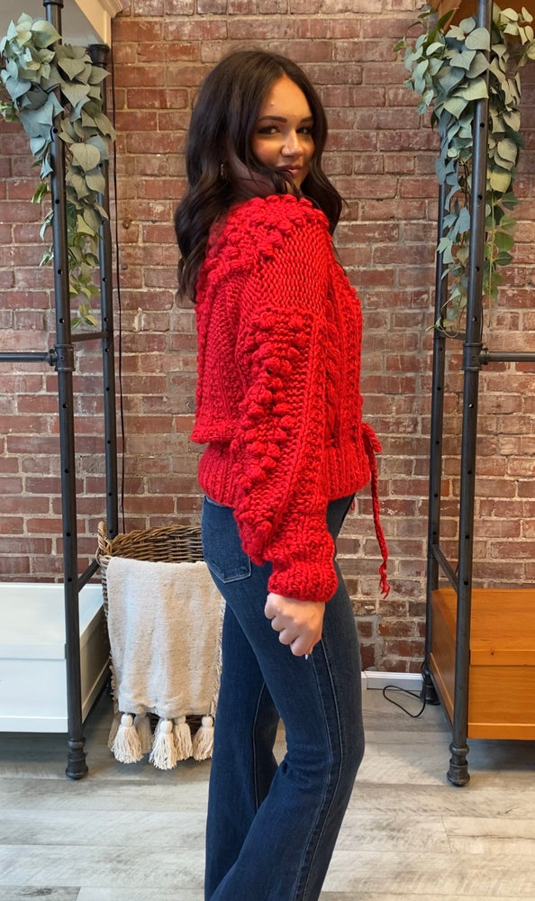 Cozy Place Sweater | Red