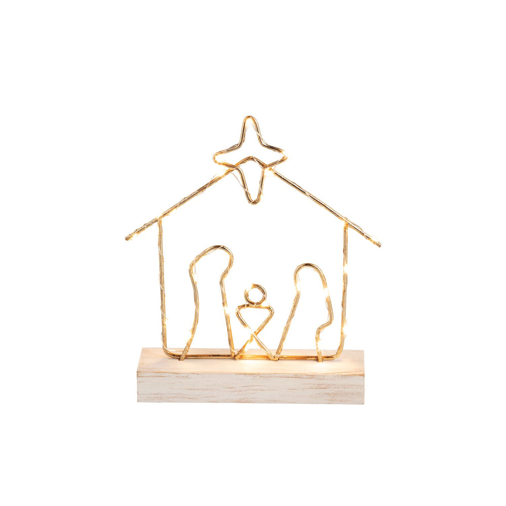 Mudpie LED Wire Nativity Sitter