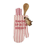 Mud Pie Oven Mitt Gift Set | Stripe