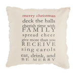 Mudpie Christmas Rules Pillow
