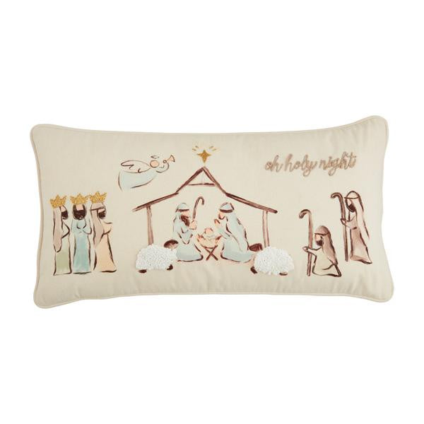 Mudpie Nativity Pillow