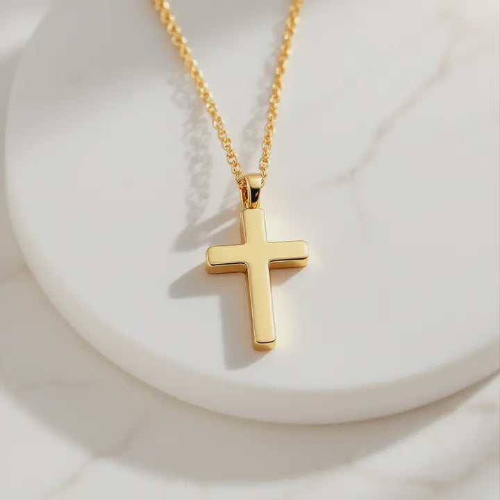 Cross | Gold | Water-Resistant Sm Classic Necklace