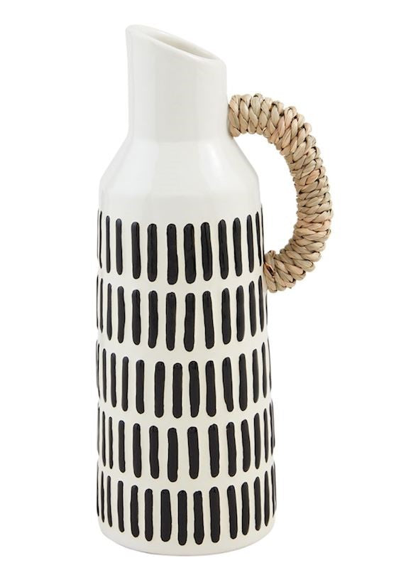 Black Patterned Bud Vase | 3 Styles