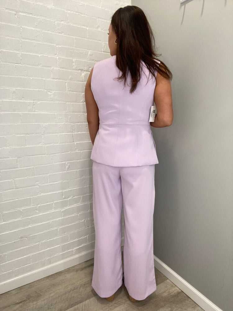 Taylor Inspired High Waisted Pull on Pant | Lilac