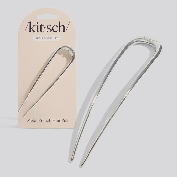Kitsch Metal French Pin 1pc-Silver