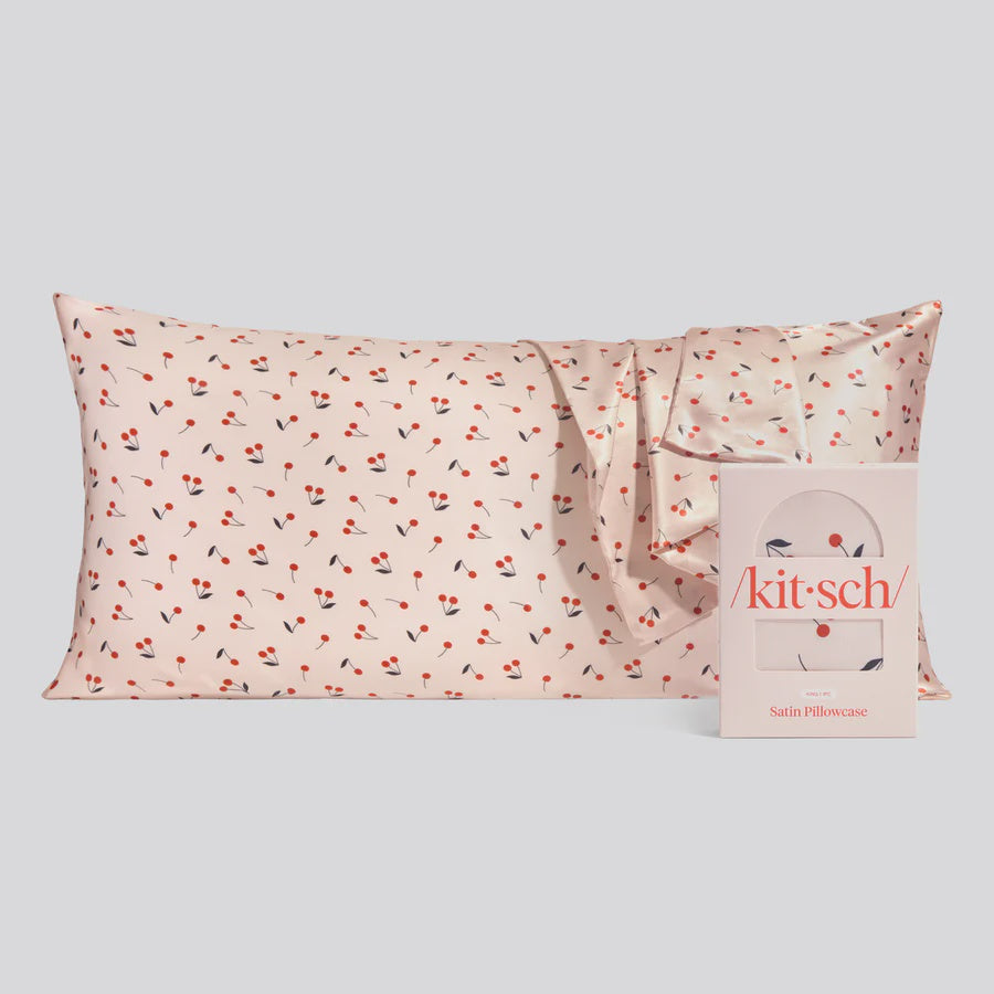 Kitsch Satin King Pillowcase | Cherry