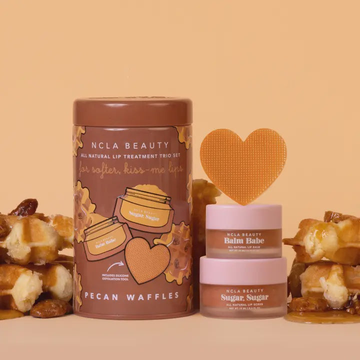 Lip Care Set + Scrubber | Pecan Waffles