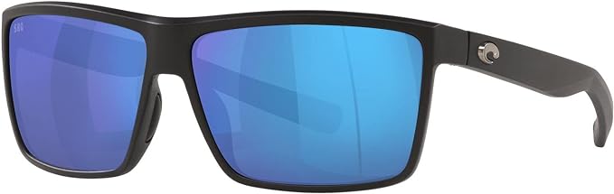 COSTA | Rinconcito Polarized Sunglasses | Matte Black/Blue Mirror