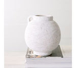 Textured White Jug Vase