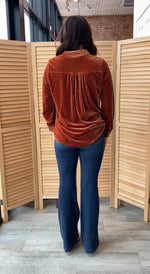 Velvet Collared Top | Copper